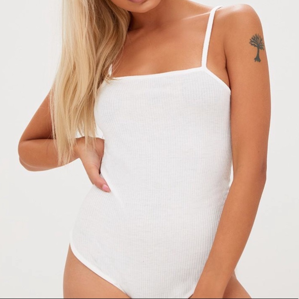 White Thong Bodysuit
